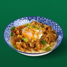 ข้าวแห้งหมูบะเต็ง ไข่ออนเซ็น