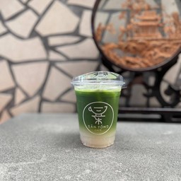 Matcha lychee soda