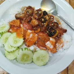 ข้าวหมูแดงหมูกรอบ