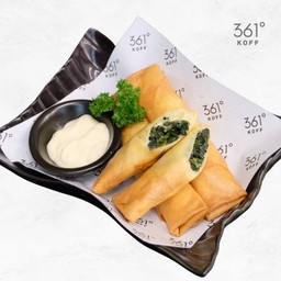 ปอเปี๊ยะผักขมอบชีส @42