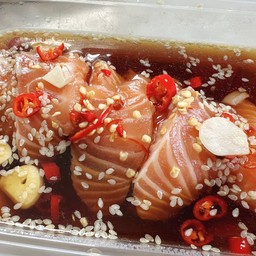 แซลมอนดองซีอิ๊ว