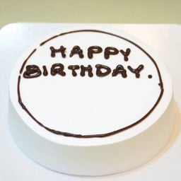 เค้กนมสดช็อกโกแลตมินิมอล