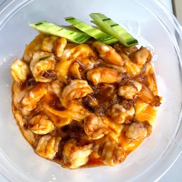 ข้าวไข่ข้นกุ้งสับ