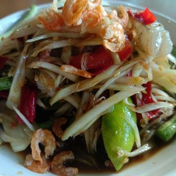 ส้มตำกุ้งสด