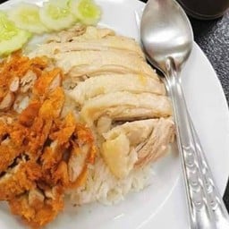 ข้าวมันไก่ต้ม+ไก่ทอด
