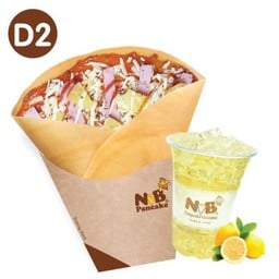 D2 (พิซซ่าเครป / นูเทลล่า คู่เครื่องดื่ม)