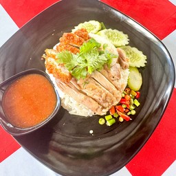 ข้าวมันไก่ผสมต้ม/ทอด