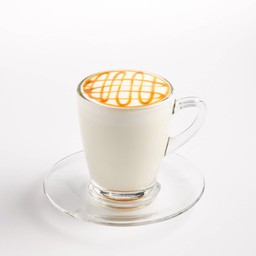 คาราเมลนมสดร้อนHot Caramel Latte