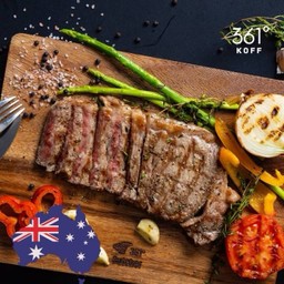 Angus Beef Striploin Steak (Grain Fed 270 Days Ms3) 250G @43