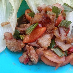 ตำคอหมู่ย่าง