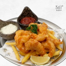Shrimps & Chips [กุ้งและเฟรนด์ฟายทอด] @34