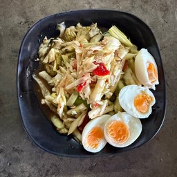 ตำแตง+ไข่ต้ม