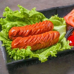 ไส้กรอก 2 ชิ้น