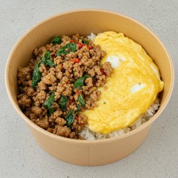 เพราพริกแห้ง ข้าวไข่ข้น - ดอนเมือง