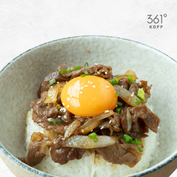 ข้าวหน้าเนื้อ ไข่ดองโชยุ @22