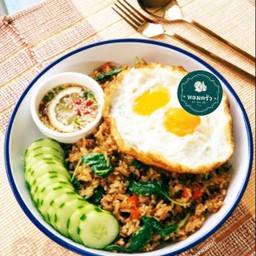 ข้าวกะเพราคลุก