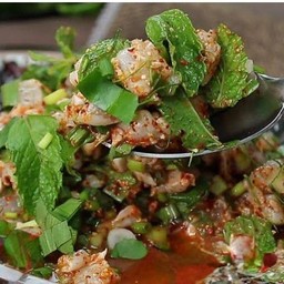 ลาบกุ้งสด