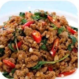 ข้าวราดกระเพราหมูสับ