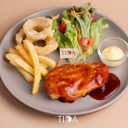 สเต็กไก่บาร์บีคิว