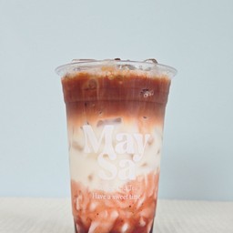 ชาไทยลาเต้สตรอเบอร์รี่