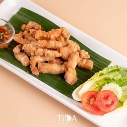 สามชั้นทอดน้ำปลา