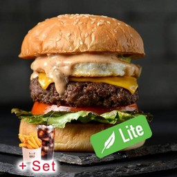 Signature Wagyu LITE 100g Set (Drink + Fries)