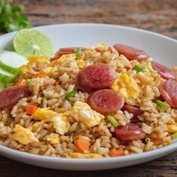 [อร่อยซ่ากับโค้ก] [ข้าวผัด] แนะนำ! ข้าวผัดกุนเชียง สูตรกะทะรั่ว +  โค้ก ไม่มีน้ำตาล (กระป๋อง)