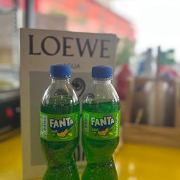 น้ำเขียวแฟนต้า 330 มล +น้ำแข็ง