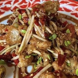 ตำลาวแคปหมูเม็ดกระถิน