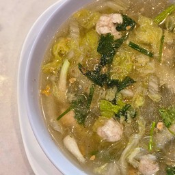 Clear Soup With Glass Noodles And Minced Pork