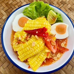 ตำข้าวโพดไข่เค็ม