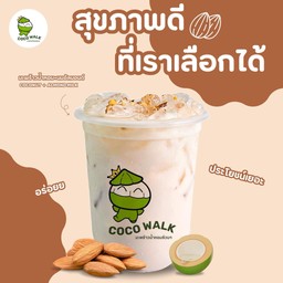 มะพร้าวน้ำหอม นมอัลมอนล์ ปั่น