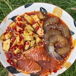 เซ็ทส้มตำยายเพลิง+กุ้งม่อนดอง