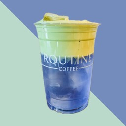 butterfly pea coconut matchaa