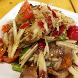 ตำคอหมูย่าง