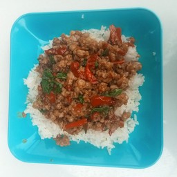 ข้าวกระเพราหมูสับ