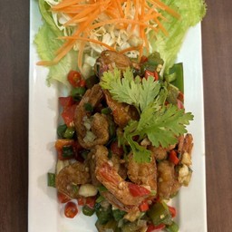 กุ้งคั่วพริกเกลือ
