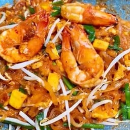 ผัดไทยกุ้งสด