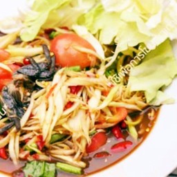 ตำปูปลาร้าแค๊ปหมู