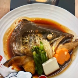 หัวปลาแซลมอนต้มซี่อิ้ว