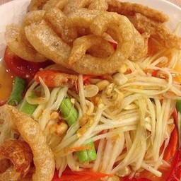 ตำไทยแค๊ปหมู