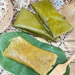 ขนมฟักทอง 3 ชิ้น (Thai  Steamed Pumpkin Cake)