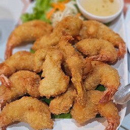 กุ้งชุปแป้งทอด