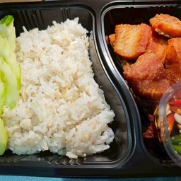 ข้าวปลาช่อนทอด