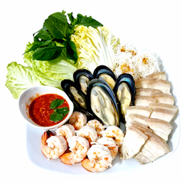 เมี่ยง หอยแมลงภู่  กุ้ง สามชั้น