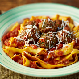 Fresh pasta spicy pork ball / สไปซี่พอร์บอล เส้นสด