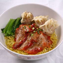(HK Express)บะหมี่เกี๊ยวหมูแดง
