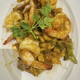 กุ้งแช่บ๊วยแกะอบเกลือ ครึ่งโล