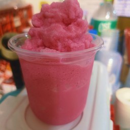 นมชมพูปั่น(แก้วเล็ก)