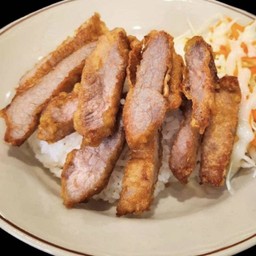 ข้าวหมูทอด - เลือกหมูได้